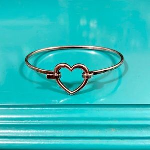 James Avery Retired Hook-On Heart Bracelet